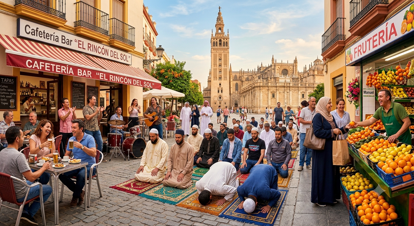 El debate del rezo islámico en plazas y calles de Europa
